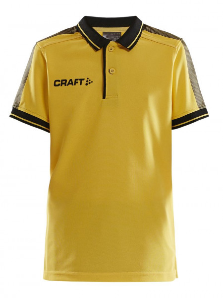 CRAFT Pro Control Poloshirt JR Sweden Yellow/Black
