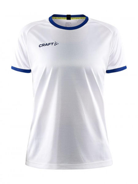 CRAFT Progress 2.0 Graphic Jersey W White/Club Cobolt