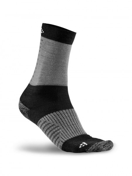CRAFT XC Training Sock BLACK-DK GREY MELANGE