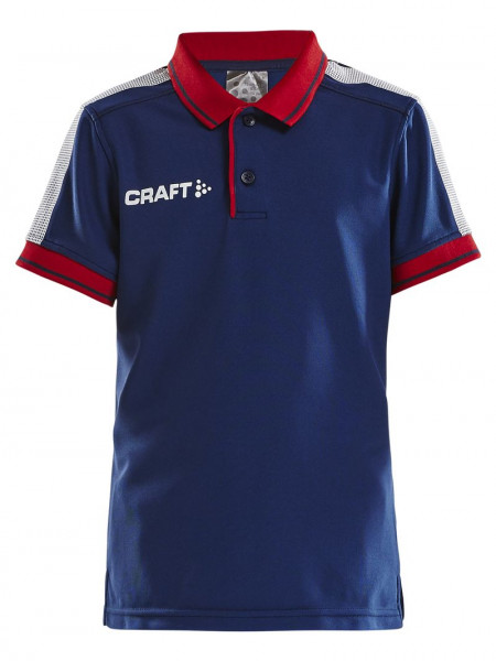 CRAFT Pro Control Poloshirt JR Navy/Bright Red